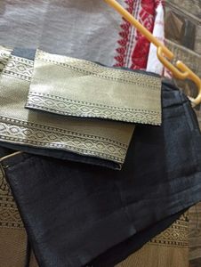 Elegant Black &amp; Gold Banarasi Saree