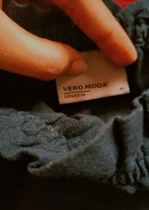 Vera moda Off-shoulder Navy Blue Top