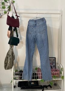 Ripped Straight Leg Jeans