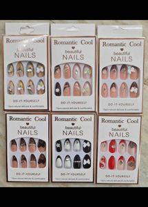 random Set Artificial Nails Fake Pretty Hands