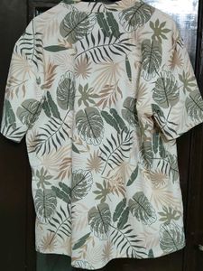 Leaf Print Casual  cord set