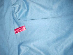 Blue High Neck Short Sleeve Shirt