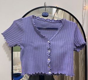 Ribbed Crop Cardigan