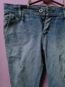 Distressed Denim Jeans