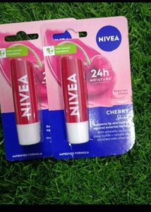 2 Nivea Cherry Shine Lip Balm