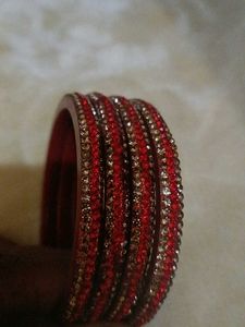 Maroon Bangles Size 2.8