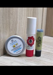 Combo Of The Body Shop Lip Care & Makeup Remover