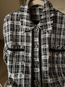 CHECKED BOUCLE UNISEX SHACKET TWEED