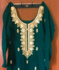 Green Suit With Salwar Patyala