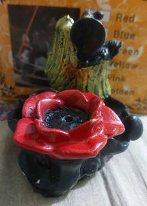 Radha Krishna Stone Smoke Backflow Cone Decorative