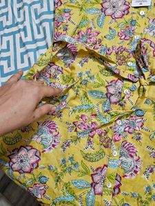 Yellow Floral Yousta Dress - Size L