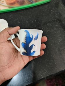 5 Tea ☕ Cups 🍵 Ceramic Made &amp; In Good Condition