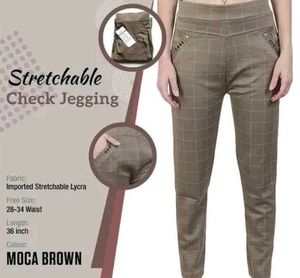 Stretchable  Check Jegging