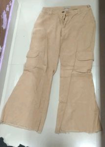 Velvet Cargo Bellbottom Baggy Jean
