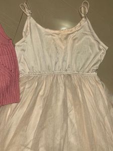 Pink Knit Top &amp; Tulle Skirt Set