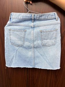 Denim High Waisted Skirt