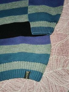 Striped V-Neck Sweater