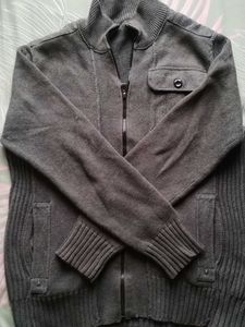 Stylish Gray Knit Jacket