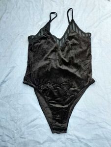 Topshop Women&#39;s Velvet Bodysuit