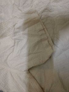 Cream Texture Camp Collar Shirt
