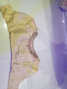 Embroidered Golden Blouse