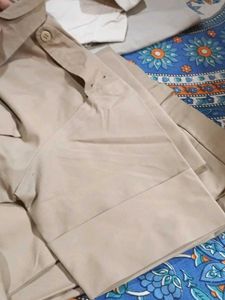 Vintage Tan Button-Down Shirt