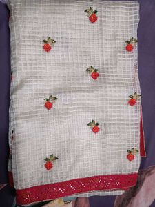 Elegant Embroidered Saree