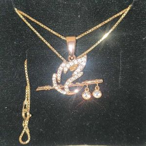 Krishna's Flute Pendent with Chain