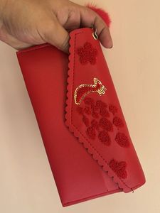 Red Wallet For Womens