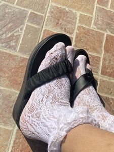 Walkway Black Platform Sandals