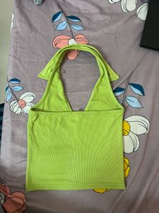 Green Halter Top
