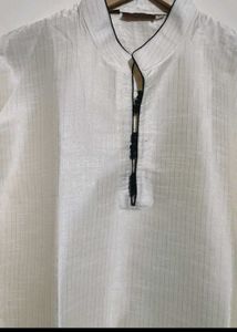 Cream Color Kurta Shining Print For 42 Chest