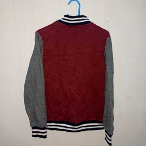 💥maroon Varsity Jacket