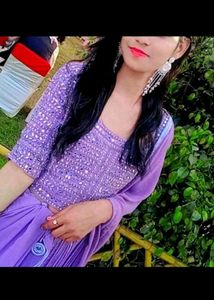 FIX PRICE Engagement Latest lavender Mirror Lehnga