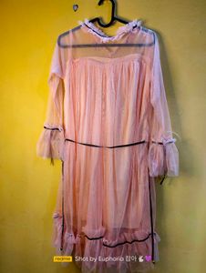 Black Sheer Mesh Dress