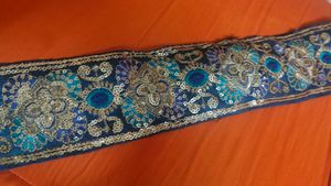Embroidered Trim with Sequins