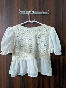 Crochet Floral Top