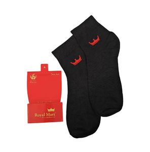 SEAL PACKED - Royal Mart Black Crown Socks