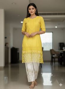 Yellow Kurta Set