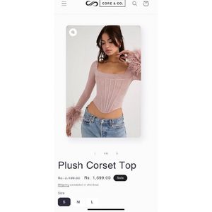 Plus Corset Top