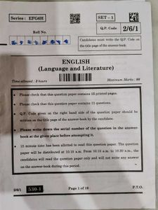 Cbse board paper Of Class 10 2024-2025