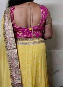 Yellow &amp; Pink Lehenga Choli