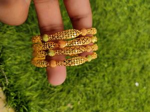 Golden Bangles - Set of 4