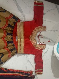 Brocade havy lahanga choli set