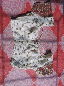 Embroidery Sequence Saree With Blouse