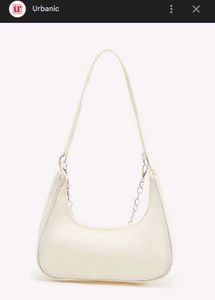 Urbanic off white- cream shoulder baguette bag