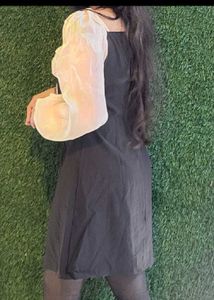 Elegant Bow Accent Mini Dress