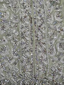 Pastel Green Zardozi &amp; Stonework Designer Suit