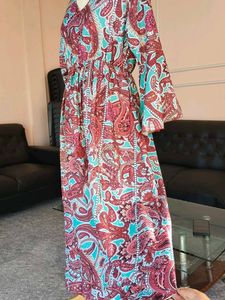 Paisley Print Maxi Dress