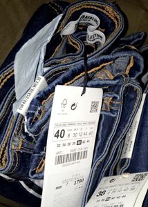 Zara High Waist Jeans *skinny* Blue Trafaluc Collection